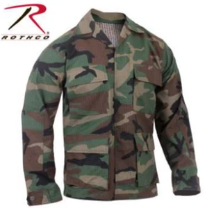 Rothco Rip-Stop BDU Shirt (100% Cotton Rip-Stop) - Woodland - Picture 1 of 1