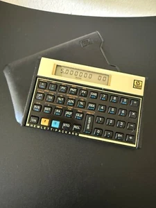 HP 12C Financial Calculator - Black/ Gold - Picture 1 of 6