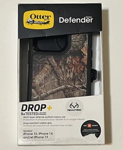 OtterBox Defender Drop+ Case - iPhone 13, 14, 15 Realtree Camo New - Foto 1 di 3