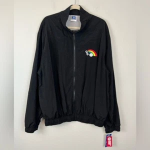 NWT Vintage Side Out Sport Collegiate UH Hawaii Men’s Warm Up Black Jacket XL - Picture 1 of 15