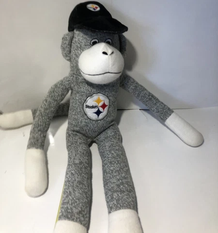 Pittsburgh Steelers Forever Collectible Plush Stuffed Sock Monkey 20’ Doll Cool Cover