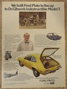 1973 Ford Pinto Runabout Printanzeige Modell T - Bild 1 von 1