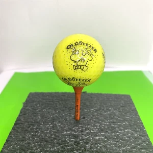 VTG 1994 Trisar -old Geezer- Goofey Golf Ball Yellow Preowned - Picture 1 of 14