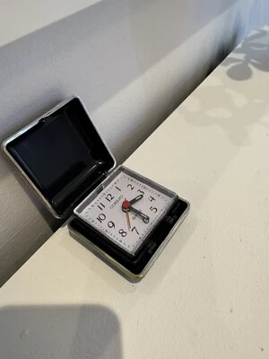 Quartz Folding Travel Alarm Clock - Image 1 of 4