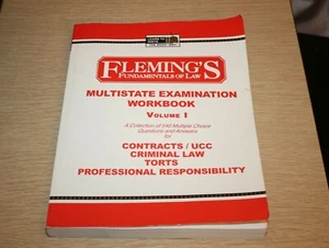 Multistate Examination Workbook, Vol. 1: Contracts / UCC, Criminal Fundamentals - Picture 1 of 8