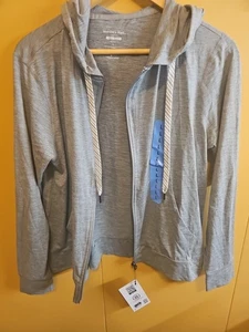 Chaqueta Member's Mark para mujer favorita suave cremallera completa gris L - Imagen 1 de 4