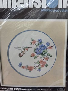 Kit Punto de Cruz Dimensiones Colibrí Primavera 3628 Floral Pájaro 10 x 10 - Imagen 1 de 6