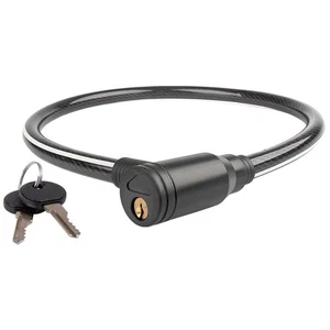 M-Wave C 15.8mm Illu Cable Lock - Reflective, Toothed, Keyed Bicycle Lock - Picture 1 of 2