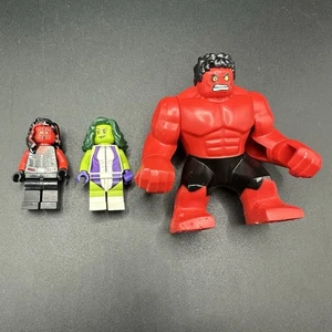 Lego Marvel Super Heroes 76078 She Hulk Red She Hulk & Red Hulk Minifigures Only - Picture 1 of 18