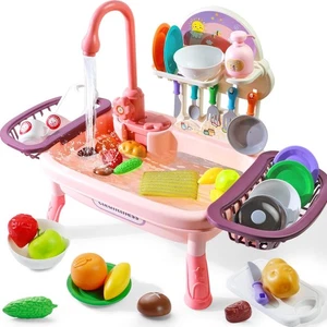 Play Sink with Running Water Toy Set for Kids - Picture 1 of 7