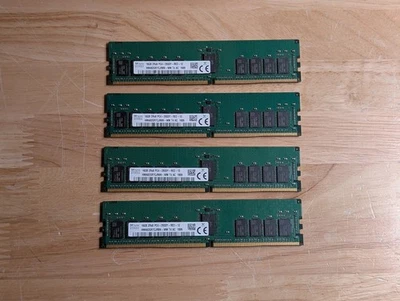 Memoria RAM HMA82GR7CJR8N Hynix 2Rx8 PC4-2933Y RDIMM ECC de servidor 64 GB (4 x 16 GB) Foto 1 de 2