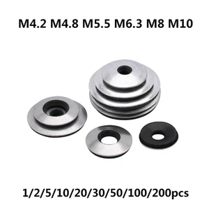M4.2 M4.8 ~M10 304 Stainless Composite Waterproof Gasket Anti-Loosening Washer - Picture 1 of 5