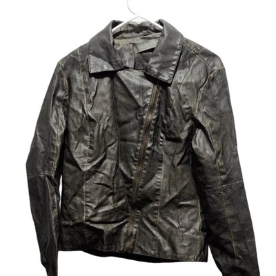 Chaqueta de Moto Bagatelle Para Mujer Verde Oliva Talla M Imitación Cuero Abrigo Vegano Forrado Foto 1 de 4