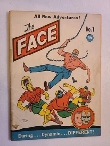 THE FACE # 1 COLUMBIA COMICS 1941 - Picture 1 of 5