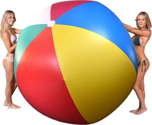 GoFloats Giant Inflatable Beach Balls 6', 6 ft - Classic - Picture 1 of 7