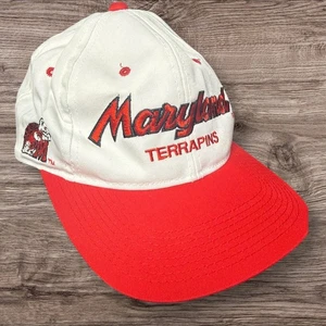 VINTAGE Maryland Terrapins Hat Cap Snap Back Script Sports Specialties Mens 90s - Picture 1 of 4