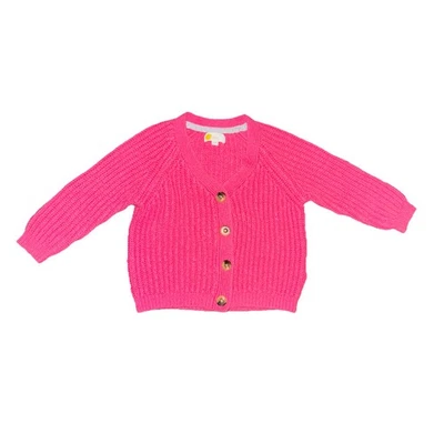 Suéter cárdigan de San Valentín rosa Boden 2-3 años para niñas pequeñas Foto 1 de 4
