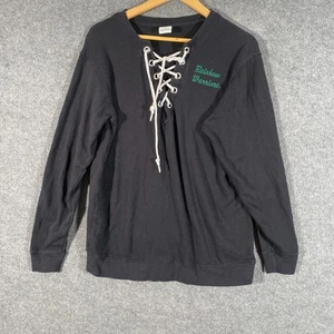 Victoria Secret X 5th & Ocean Jumper Womens S Black Pullover Sweater Baseball - Picture 1 of 10