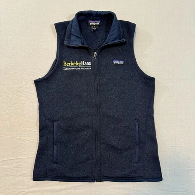 Patagonia Better Sweater Vest Women's Medium Blue Full Zip Outdoor Hiking Camp - Image 1 of 4