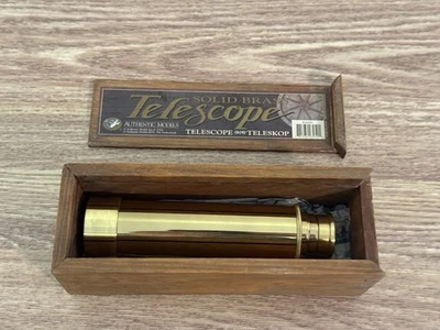 Authentic Models Solid Brass Telescope KA009 25x30mm - Made in Japan - READ - Image 1 of 4