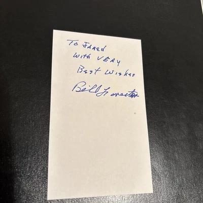 Bill Forester (SMU) ‘53-63 GB Packers, 5X All-Pro. 2X NFL Champs, GBP HOF, D.’07 - Image 1 of 2