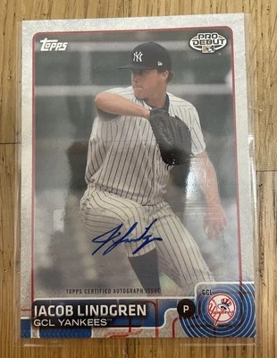 Jacob Lindgren (GCL Yankees) 2015 Topps Pro Debut Auto! - Image 1 of 2