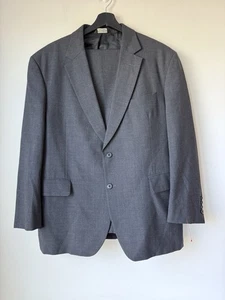 JoS. A. Bank 2-Pcs Suit Check Gray Jacket Blazer 44S Pants 33x29 (or 27.5) Wool - Foto 1 di 24