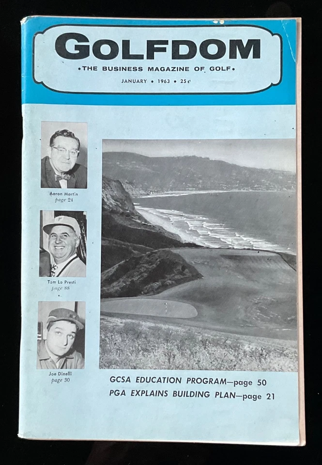 January 1963 Golfdom Golf Magazine Torrey Pines Golf Club North Course NO LABEL - Image 1 of 1