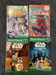 Star Wars World Of Reading Books At-At Attack, BB-8 Finds A Friend - Imagen 1 de 2