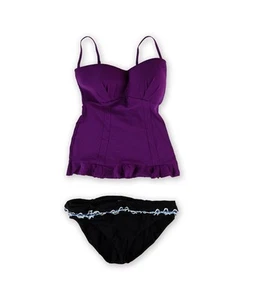 Profile Womens Full Foam Bust Brief 2 Piece Bandeau, Purple, 12 - Picture 1 of 1