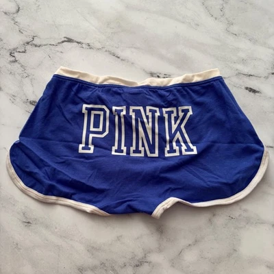 Pantalón Corto ROSA Victoria's Secret Nuevo con Etiquetas Azul Ultramar Logo Dormitorio Niño Niño Foto 1 de 3