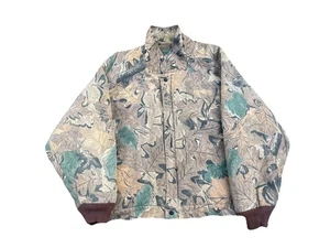 Vintage Camouflage Bomberjacke 70er 80er Jagd Workwear Gorp Core Grunge Large - Bild 1 von 16