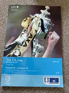 2002 FA Cup Final Programme Arsenal Signed by Oleg Luzhny And Francis Jeffers Go - Picture 1 of 3