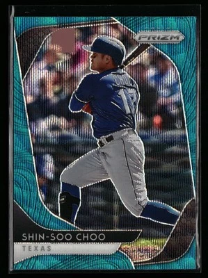 Shin-Soo Choo 2020 Panini Prizm #6 Teal Wave Prizm Texas Rangers Foto 1 de 2