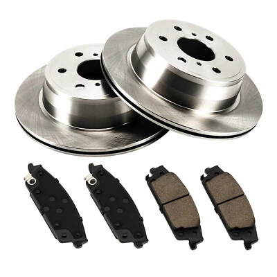 Rotores de freno traseros sólidos pastillas de cerámica para Cadillac Escalade GMC Yukon 2015-2020 Foto 1 de 4