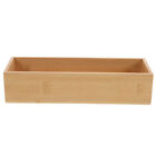 Bamboo Boxes Rustic Wood Box Craft Storage Organizer No Lid Wood Storage Box