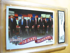 DEBATE MOMENTS 2016 ENTSCHEIDUNG REPUBLIKANISCHE DEBATTE PROMO GOLD # P7 BEWERTET MIT 10 - Bild 1 von 1