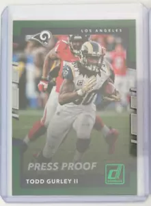 2017 Donruss Press Proof grün Todd Gurley II #205 Los Angeles Rams 🏈 - Bild 1 von 1