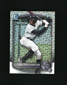 2025 Bowman Mega Box Ashly Andujar Mojo Refractor - Colorado Rockies #BCP-20 - Picture 1 of 2