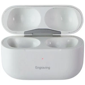 Juste Apple sans Fil Charge Étui pour Apple Airpods Pro - Blanc (A2190) Gravé - Photo 1 sur 3