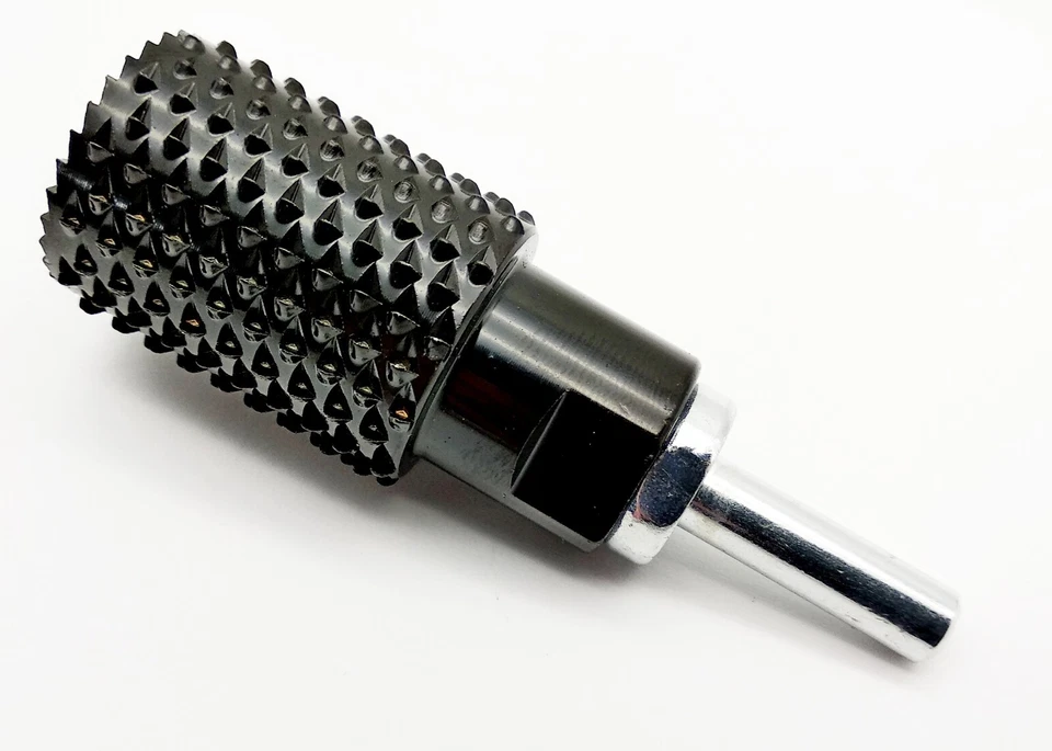 KRAFTFELD Holz Zylinderfräser Raspel Ø30mm M14 f Winkelschleifer + Adapter f Akkuschrauber