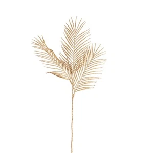 Glitter Gold Artificial Palm Spray 112cm/44 Inches Tall - Picture 1 of 1