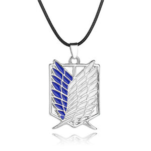 Attack on Titan Necklace Pendants Wings Of Liberty Silver  Choice of color