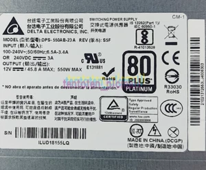 Fuente de alimentación Delta DPS-550AB-23A 550W 12V 45.8A usada 1 pieza - Imagen 1 de 1