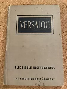 POST: VERSALOG Schieberegler Anleitung, The Frederick Post Co. 1951 - Bild 1 von 5