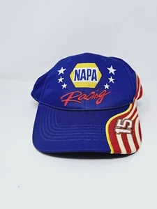 Nascar Hat Cap Adjustable Strap Back Blue Red Michael Waltrip Racing Napa Mens - Picture 1 of 7
