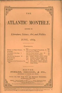 1869 ATLANTIC MONTHLY magazine, 6 ISSUES in original covers - Picture 1 of 7
