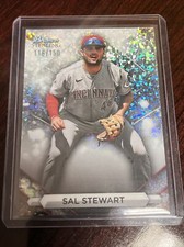 2023 Bowman Sterling Sal Stewart #BSP-76 Mini-Diamond Refractor /150 Reds