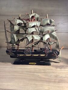 Ship Replica Fragata Espanola Ano 1780 Spanish Warship Sail Boat Model Wood 15"