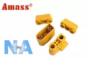Amass AS120 1 Paar 10AWG 6 Pin Balance Batteriestecker 120A AS120-F AS120-M LI - Bild 1 von 3